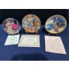 Image 1 : Set of Three Collectors Plates with original boxes and COA