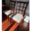Image 5 : Dark Wood Dining Set W/Six Chairs ++ Extension Leaf  40x64x31"tall