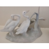 Image 2 :  Gorgeous LLADRO Geese Scene (8L, 6T) w/ Lovely Stone Carved Bird (Damage)