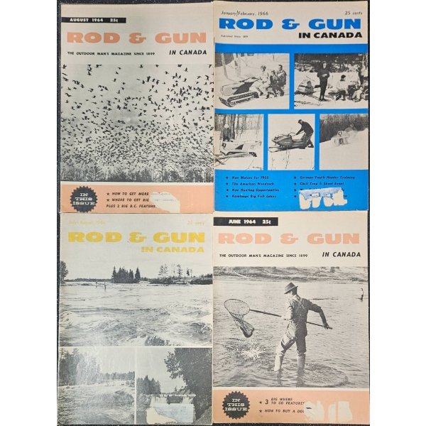 Four Rod & Gun in Canada Magazines, 1964-1965