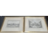 Image 1 : Architectural Art 26 X 22 Framed Under Glass Numbered 5 and 36