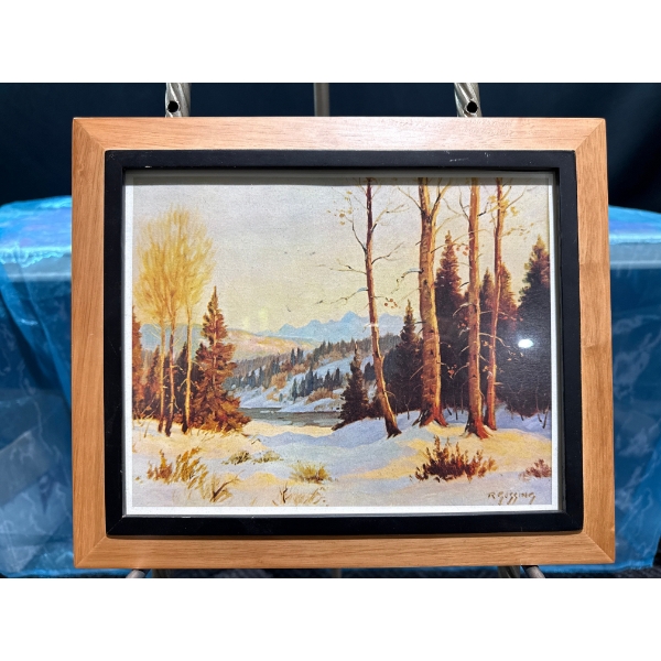 Roland Gissing "Sunset, Ghost River Valley" Print 9.5Wx7.25H