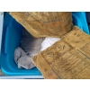 Image 7 : Several Bins Containing: Assorted Household Linens, Curtains, Cushions and Some Outdoor Gloves etc.