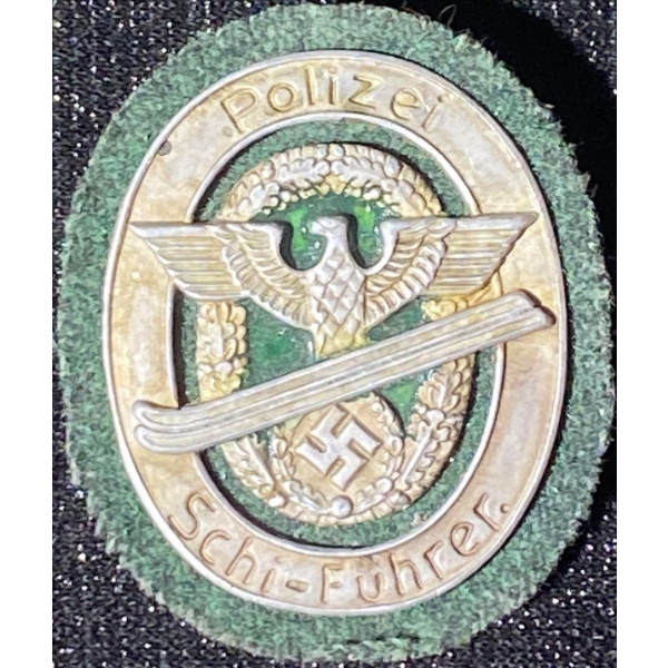 WW2 German Third German Third Reich Police Ski Leader Badge 