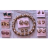 Image 1 : Fifth Avenue Collection Jewelry Set With Necklace and Eight Earring Pairs