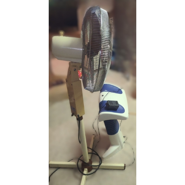 Back 2 Life Back Pain Relief Machine and Sears Pedestal Fan 