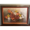 Image 1 : Rose Leonard, Bouquet Oil on Canvas, 35.5x25.5
