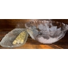 Image 3 : MIKASA - Nova Winter Rose Frosted & Clear Crystal Serving Ware - Studio