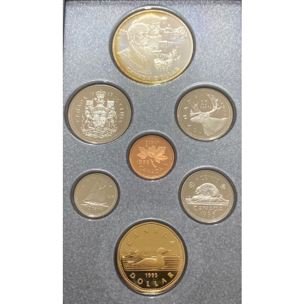 1995 Canadian Proof Set- HBC Silver Dollar 92.5% 25.175 Grams