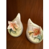 Image 2 : Luxury Franz Bee & Apple Blossom PZ00445  Porcelain Candle Holder, Shakers and Oriental Teapot