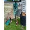 Image 1 : Garden Tools, Lawn Equipment, and Mystery Shed Full of Garden Supplies, Camping Chairs