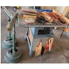 **Delta 10" Contractors Saw, Pair of Wood Rollers & Saw Blades.  Serial for Saw 90651180