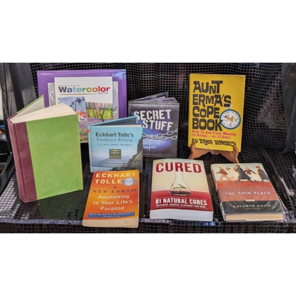 Books and Watercolor Painting Pad Collection