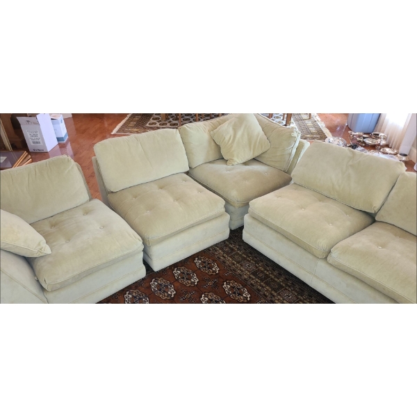 Gorgeous Fabric 4 Piece Sectional Sofa (Sofa ONLY) - 128L/100L 