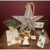 Image 1 : Home Accents & Charms - Large Wood Star 14"Tall Asian Fan Stone Art Ptayer Beads & More 