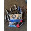 Collection of air tools grinders impacts sockets cutters 12 pieces in total