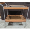 'Salton' Hot Ray Burner Serving Cart on Wheels (Cord Included, Note Wheels Stiff) - 29L, 17D, 30T