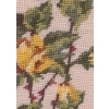 Image 3 : Needlepoint Art: Yellow Roses: 14.5 X 24, Three Cutout Matting Roses: 22 X 11, Two X Oval 9 X 7 