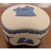 Image 5 : Wedgwood Jasperware Items: Box, Trinket Dish, and Tabletop Lighter