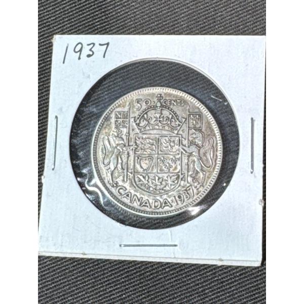Canada 1937 Half Dollar Coin