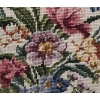 Image 4 : Pair of Needlepoint Flowers 13.5" Diameter 