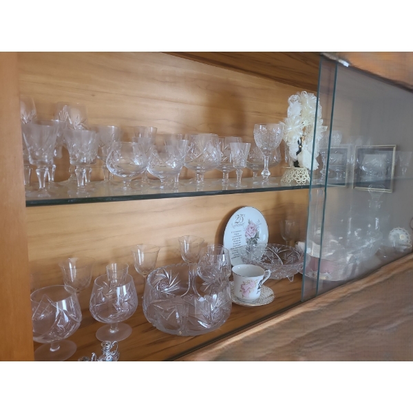 Assorted Drinkware Including: Decanter 11 T, Brandy Glasses, Serving Bowls and More! 