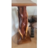 Image 2 : Natural Varnished Wood Stand 10 W, 11 D, 26.5 T, Camel Head Saddle Stool 32 W, 13 D, 31 T and More!