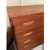Image 2 : Mid-Century Modern Five-Drawer Teak Chest of Drawers