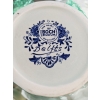Image 5 : 12? BLUE & WHITE Delft Trumpet Vase ,  Covered Dish And A Small Basket With A Decorative Handle. 