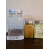 Image 1 : Depression Glass Salt/Pepper Shakers, 2 1/2 w, 5 h.  Braids Vintage Coffee Jar 4 w, 7 h, 4 d