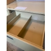 Image 2 : Metal 4-Drawer Filing Cabinet with Dividers in Neutral Tone