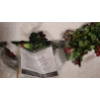 Image 5 : Holiday Decor: Santa in White Robe Figure 13 T, Holiday Serving Tray (New in Boxes) 