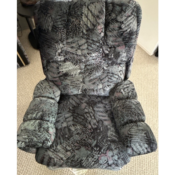 Vintage Fabric Single Seater Reclining Chair  -  34W, 33D, 36T 