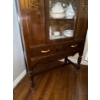 Image 3 : Antique Wooden Display Cabinet, Contents NOT Included, Cabinet Only - 34W, 15D, 56T 