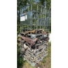 Image 1 : Pair of Large IBC Metal Tote Cages; 39inx47in, 45In Tall, Incl. Wood Contents 