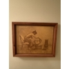 Image 3 : Decorative Mirror (20T) w/ 2 Framed Prints By R. Kendrickson (16x12.5 Each) 