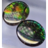 Image 2 : Ammolite Pair (6.5 ct total, 12×10×2.3 mm)