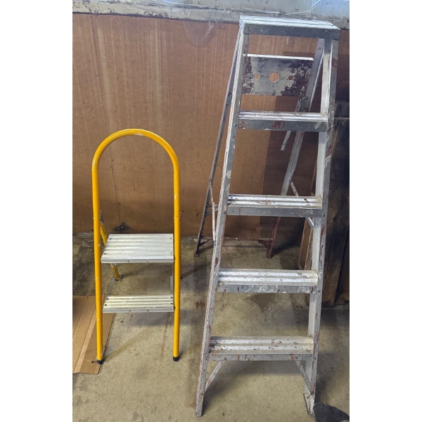 4 Rung Ladder w/ Smaller Step Ladder 
