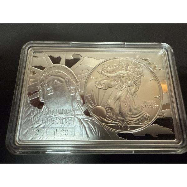 2013 3 Troy Ounce USA Special Limited Anniversary Coin & Bar United States Mint 5000 Mintage