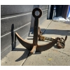 Image 5 : Vintage Work Gear Collection- Including Leather Belt, Old Pulley, Metal Anchor , Lineman Spurs 