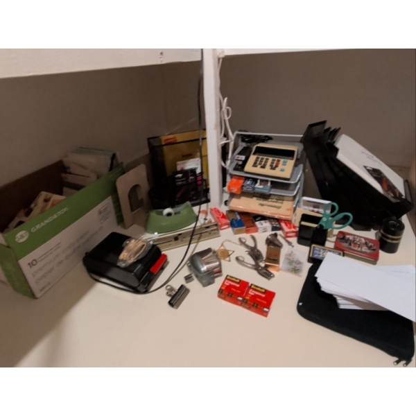 Vintage Stationary Collection - Mountable Pencil Sharpener Lead Pencil Refills Desk Organizers & mor