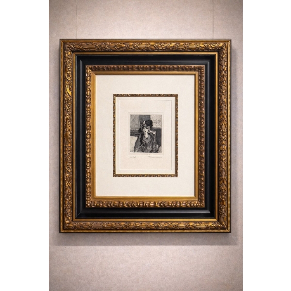  Itzchak Tarkay Dwelling Suite No. 4 From 2008 Intaglio Etching in Black & White Signed in Pencil 