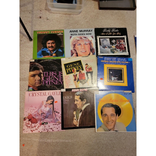 Assorted Vinyl Records - Freddy Fender Anne Murray Crystal Gayle