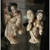 Image 1 : Ivory Okimono Japanese Figures 3T (2)