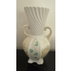 Image 2 : Vintage Belleek Irish Porcelain Shamrock Set w/ Crystal Tray 9"Tall