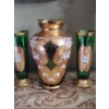 Image 1 : Bohemian Green & Gold Glass Collection 10T 