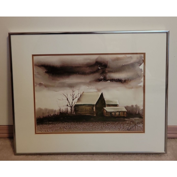 Paul Berkley Watercolor Art 20x17