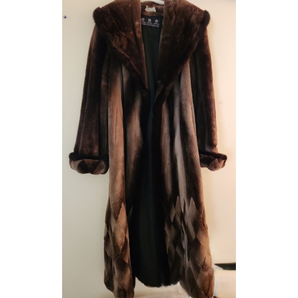 Vintage Birger Christensen/ Theo Furs Full Length Women's Beaver Fur Coat (No Size, Fits M/L)