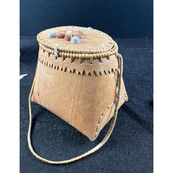 Indigenous Birch Bark Decorative Pouch