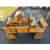 Image 3 : Hand built, mini horse drawn, carriages/wagons with handmade wooden rocking horse horse.